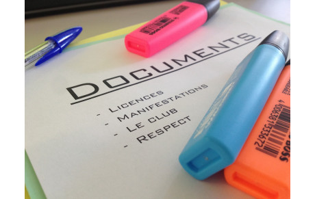 Jours, Heures et lieux d'entrainements